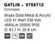 Потолочный светильник Nova luce GATLIN 7 Brass