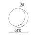 Бра Aqform LEDPOINT round up&down Black