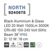 Грунтовий світильник Nova luce NORTH 120, Black