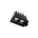 Світильник точковий врізний KLOODI KD-POINT 2X2 4W 3K BK, Чорний
