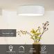 Стельовий світильник Lucide TALOWE LED &Oslash; 45,5 cm LED Dim. 1x30W 3000K White, WHITE, Білий, Білий
