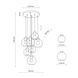 Подвесной светильник TK Lighting Cubus 7, Graphite