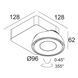 Точковий світильник Delta Light TWEETER M ON 1 418 51 811 932 ED8 WW