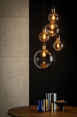 Подвесной светильник Lucide JULIUS 5xE27 Smoke Grey