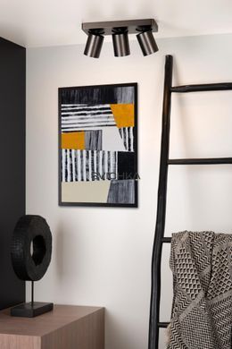 Стельовий точковий світильник Lucide NIGEL LED Dim to warm GU10 3x5W 2200K/3000K Anthracite, Anthracite, Антрацит, Антрацит