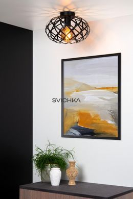 Потолочный светильник Lucide WOLFRAM &Oslash; 30 cm 1xE27 Black
