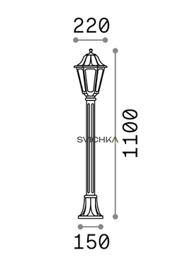 Ideal Lux ANNA PT1 Чёрный 101514