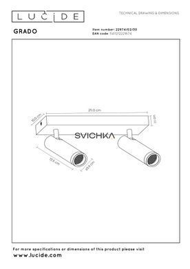 Потолочный точечный светильник Lucide GRADO 2xGU10 (MR11) Black