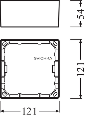 Рамка накладного монтажа для светильника Ledvance DL SLIM FRAME SQ 105 WT