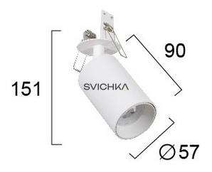 Спот Viokef 4241000 Stage, White