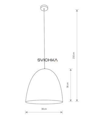 Підвісний світильник Nowodvorski Egg 38 White/Gold