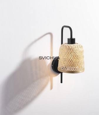 Бра Nova luce Intra, Black/Bamboo