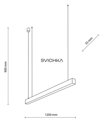 Підвісний світильник TK Lighting 18080 LUXE, Black