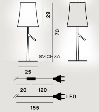 Настільна лампа Foscarini Birdie grande, White