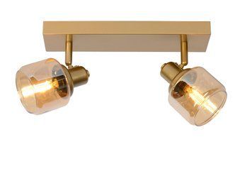 Стельовий точковий світильник Lucide BJORN 2xE14 Matt Gold / Brass, Matt Gold / Brass