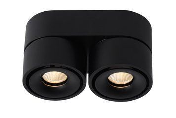 Потолочный точечный светильник Lucide YUMIKO LED Dim. 2x10W 2700K Black
