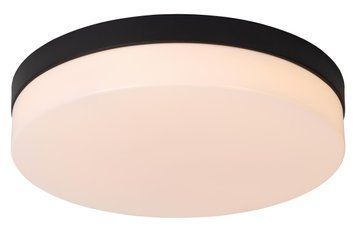 Стельовий світильник для ванної Lucide BISKIT &Oslash; 34,5 cm LED 1x24W 2700K IP44 Motion & Day/Night Sensor Black, BLACK