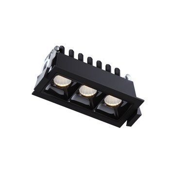Світильник точковий врізний KLOODI KD-POINT 3X2 6W 3K BK, Чорний