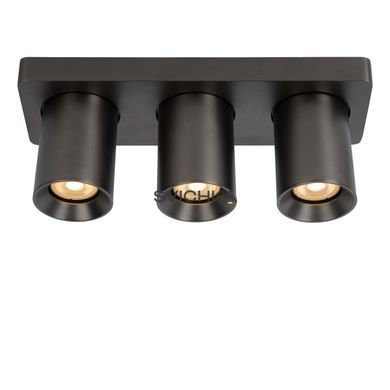 Стельовий точковий світильник Lucide NIGEL LED Dim to warm GU10 3x5W 2200K/3000K Anthracite, Anthracite, Антрацит, Антрацит