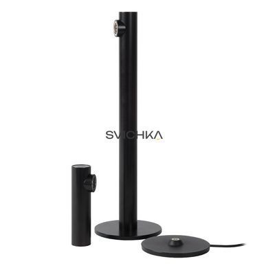 Аккумуляторная настольная лампа для дома и улицы Lucide ANTRIM Battery pack/batteries LED Dim. 1x2,2W 2700K IP54 With wireless charging pad Black