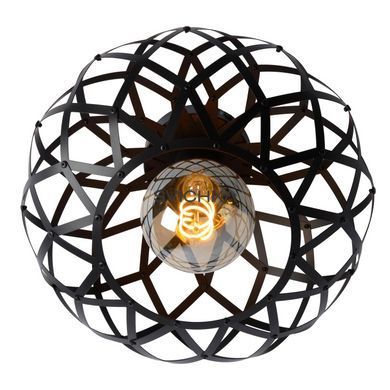 Потолочный светильник Lucide WOLFRAM &Oslash; 30 cm 1xE27 Black