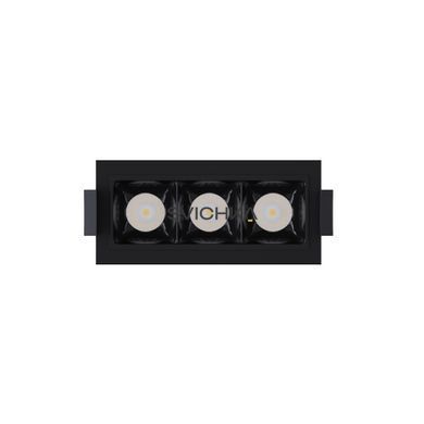 Светильник точечный врезной KLOODI KD-POINT 3X2 6W 3K BK