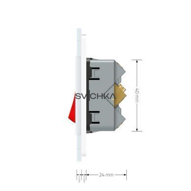 Майстер вимикач 20 ампер Livolo білий (VL-C7KMKV20A-2WP)