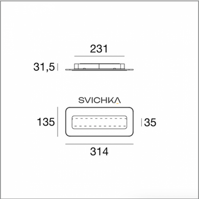 Настенный светильник Linea Light Antille_S small