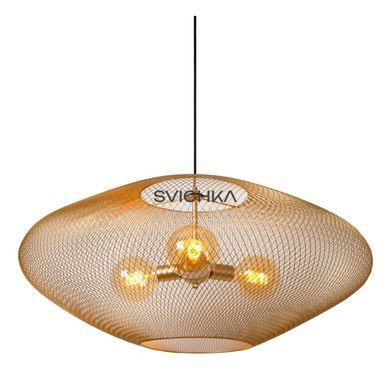 Підвісний світильник Lucide MESH &Oslash; 85 cm 3xE27 Matt Gold / Brass, Matt Gold / Brass, Matt Gold / Brass, Matt Gold / Brass