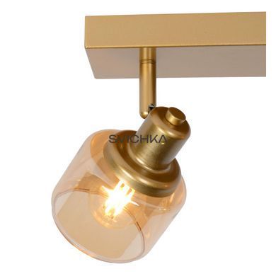 Стельовий точковий світильник Lucide BJORN 2xE14 Matt Gold / Brass, Matt Gold / Brass