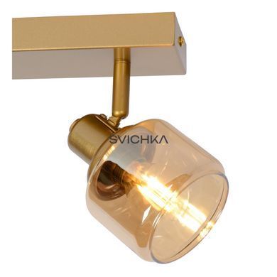 Стельовий точковий світильник Lucide BJORN 2xE14 Matt Gold / Brass, Matt Gold / Brass