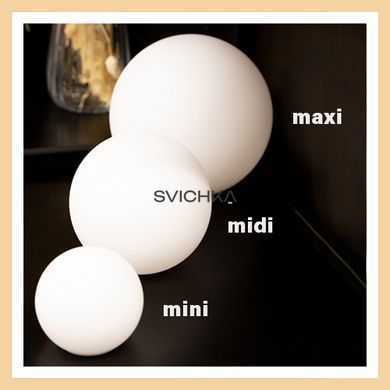 Настінно-стельовий світильник Aqform MODERN BALL simple midi LED Black