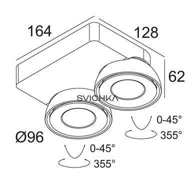 Точечный светильник Delta Light TWEETER M ON 2 418 51 812 932 ED8 W-W