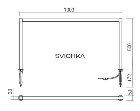 Уличный столбик REDO Barrier 500