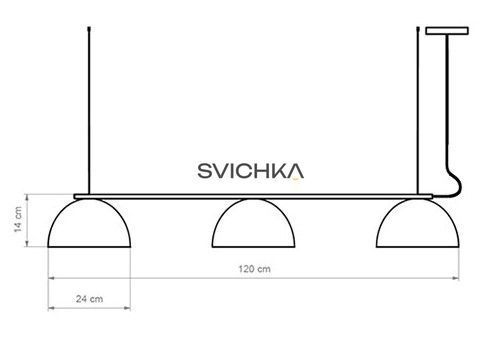 Підвісний світильник Luxcambra Absis lineal 3 L, White