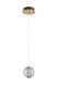 Подвесной светильник Lucide CINTRA &Oslash; 14 cm LED 1x5,7W 2700K Transparant, Transparant