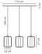 Подвесной светильник Nordlux Cardine 3-Rail, White
