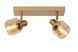 Стельовий точковий світильник Lucide BJORN 2xE14 Matt Gold / Brass, Matt Gold / Brass