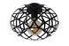 Потолочный светильник Lucide WOLFRAM &Oslash; 30 cm 1xE27 Black, BLACK, Черный, Черный