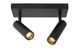 Потолочный точечный светильник Lucide GRADO 2xGU10 (MR11) Black, BLACK, Черный, Черный