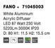 Накладной светильник Nova luce Fano L White