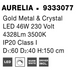 Подвесной светильник Nova luce AURELIA 2, Gold