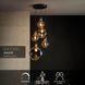 Подвесной светильник Lucide JULIUS 5xE27 Smoke Grey, Smoke Grey, Дымчатый, Дымчатый