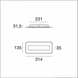 Настенный светильник Linea Light Antille_S small White