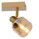 Стельовий точковий світильник Lucide BJORN 2xE14 Matt Gold / Brass, Matt Gold / Brass