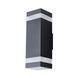 Настенный уличный светильник AZzardo JASON 2 SQ, Black