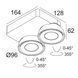 Точечный светильник Delta Light TWEETER M ON 2 418 51 812 932 ED8 W-W