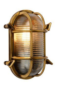 Настінний світильник для дому/вулиці Lucide DUDLEY 1xE27 IP65 Matt Gold / Brass, Matt Gold / Brass