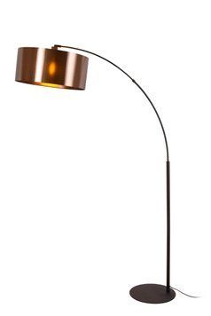 Торшер-дуга Lucide RANKOS 1xE27 Black, BLACK, Чорний, Rust Brown, Rust Brown