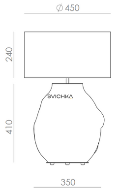 Настільна лампа Aromas Etho, Brown/Grey, Коричневий, Коричневий, Латунь, Сірий